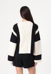 Джемпер Vero Moda VMGIGI O NECK PULLOVER , Birch/Black/Off-White - фото 3