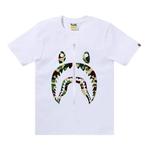 Футболка BAPE ABC Camo Shark Tee, белый - фото