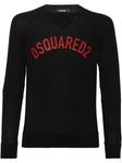 DSQUARED2 шерстяной свитер, черный - фото