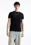 Футболка im musclefit basic Pull&Bear, Black - фото