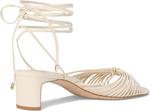 Туфли Vince Camuto Lory Ankle Wrap Kitten Heel Sandals, Creamy White - фото 5