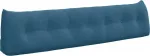 Подушка для спины синяя 200 x 24 x 50 см бархат vidaXL - фото