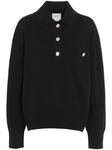 Barrie кашемировый свитер с воротником поло, черный - фото