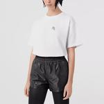 Футболка женская Burberry длинная, белый - фото 4