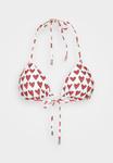 Топ бикини MOSCHINO SWIM TRIANGLE, White/Red/White - фото 5