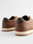 Туфли на шнуровке Next, коричневый - фото 4