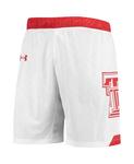 Мужские белые баскетбольные шорты Texas Tech Red Raiders Alternate Replica Under Armour - фото 3