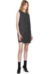 Серое мини-платье A.P.C., Heathered Anthracite - фото 4