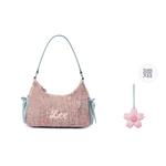 Lee Тканевая наплечная сумка женская розовая - фото 9