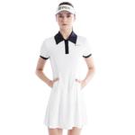 Женское платье с коротким рукавом PGA, белое - фото 4