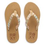 Женские шлепанцы-вьетнамки Roxy, multi/olive - фото 4