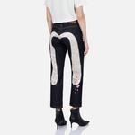 Джинсы женские деним синие Evisu - фото 4