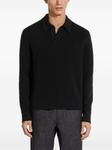 Zegna кашемировая рубашка поло Oasi, черный - фото 3