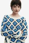 Джемпер Desigual Jumper, Beige Blue/Beige - фото 4
