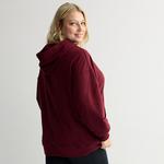 Джерси с капюшоном Juniors' plus size oversized So, Gray Fox Heather - фото 2