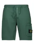 Бермуды с нашивкой-логотипом Stone Island, зеленый - фото
