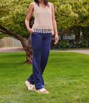 Майка с бахромой из рафии Ecru, цвет raffia - фото 3