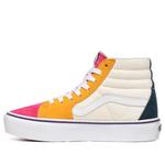 Кроссовки mini cord sk8-hi platform 2.0 white/yellow/red Vans, белый - фото