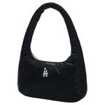 Полиуретановая Хобо Сумка Через Плечо Унисекс Черная MLB - фото 2