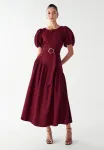 Платье миди макси elona Willa, Burgundy - фото