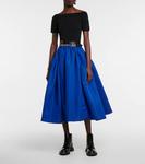 Топ с открытыми плечами ALEXANDER MCQUEEN, черный - фото 2