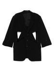 Пиджак с вырезом от Yohji Yamamoto, черный - фото