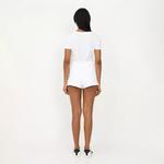 Повседневные шорты женские белые MOSCHINO - фото 4