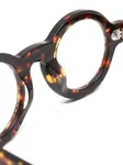Круглые очки Lesca, коричневый - фото 3