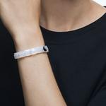 Искусственный хрустальный браслет для женщин Swarovski, белый - фото 5