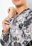 Блуза Ulla Popken ABSTRACT, Graphite Grey/Grey - фото 4
