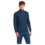 Свитер Jack & Jones Emil Half Zip, синий - фото