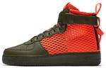 Nike SF Air Force 1 Mid Cargo Khaki Total Crimson - фото