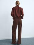Джинсы Danila High Rise Wide Leg Mango, Brown - фото 4