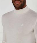 Водолазка мужская Karl Lagerfeld из мериносовой шерсти, экрю - фото 4