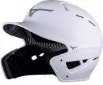 Бейсбольный шлем Mizuno Junior B6 с защитой челюсти, белый - фото 3