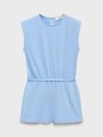 Детский бразильский хлопковый комбинезон без рукавов Mango, Light Pastel Blue - фото 3