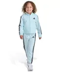 Детский комплект для девочек 2T-6X: куртка и джоггеры Regular Fit Adidas, синий - фото