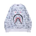 BAPE Space Camo Shark Crewneck, белый цвет - фото