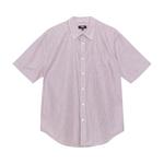 Рубашка Stussy 8 Ball Stripe Boxy Short-Sleeve Shirt, бордовый - фото