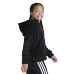 Детская худи с капюшоном из шерпы Adidas, Black - фото 3