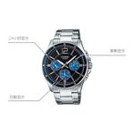 CASIO Часы Men Black Watch, Blue - фото 3