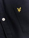 Хлопковая рубашка Oxford Lyle & Scott, Dark Navy - фото 6