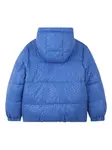 Стеганая куртка с капюшоном и логотипом Kenzo Kids, синий - фото 2