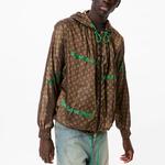 Куртка мужская Louis Vuitton, коричневый / зеленый - фото 4