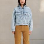 Женская джинсовая куртка Levi's Trucker утепленная, голубой - фото 3