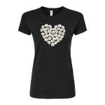 Детская футболка с сердечками Daisy Licensed Character, черный - фото