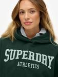 Расслабленный худи Athletic Essentials Superdry, Enamel Green - фото 4