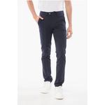 Прямые хлопковые брюки-чиносы Corneliani, Blue - фото