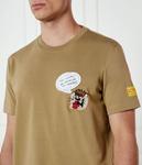 Футболка мужская Iceberg с принтом, бежевый - фото 4