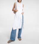 Платье миди с капюшоном Brunello Cucinelli, Bianco - фото 2